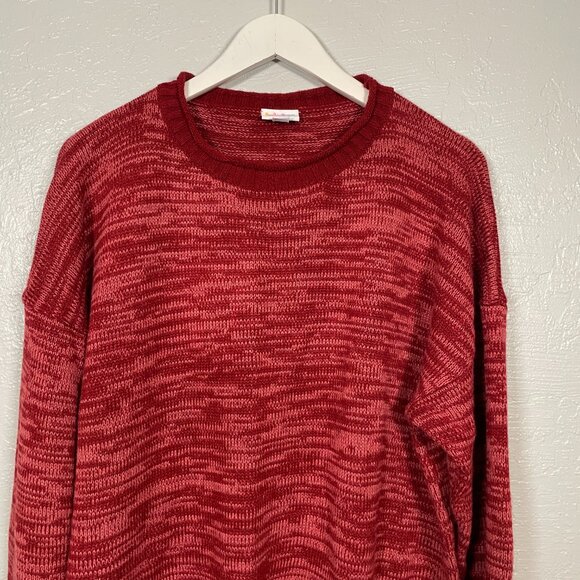 Lularoe Women XL Maroon Red Heathered Harper Sweater Knit Long Sleeve Stretch - Picture 3 of 9